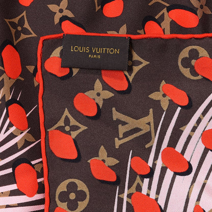 Louis Vuitton Silk Monogram Jungle Dots Scarf Sugar Pink Poppy 3 of 3