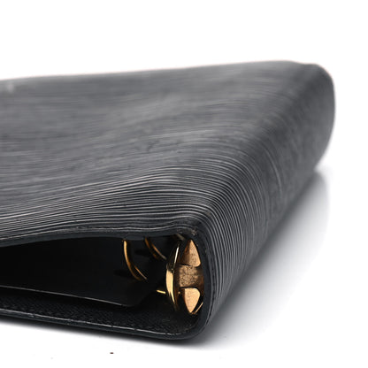 Louis Vuitton Epi Medium Ring Agenda Cover Black 8 of 8