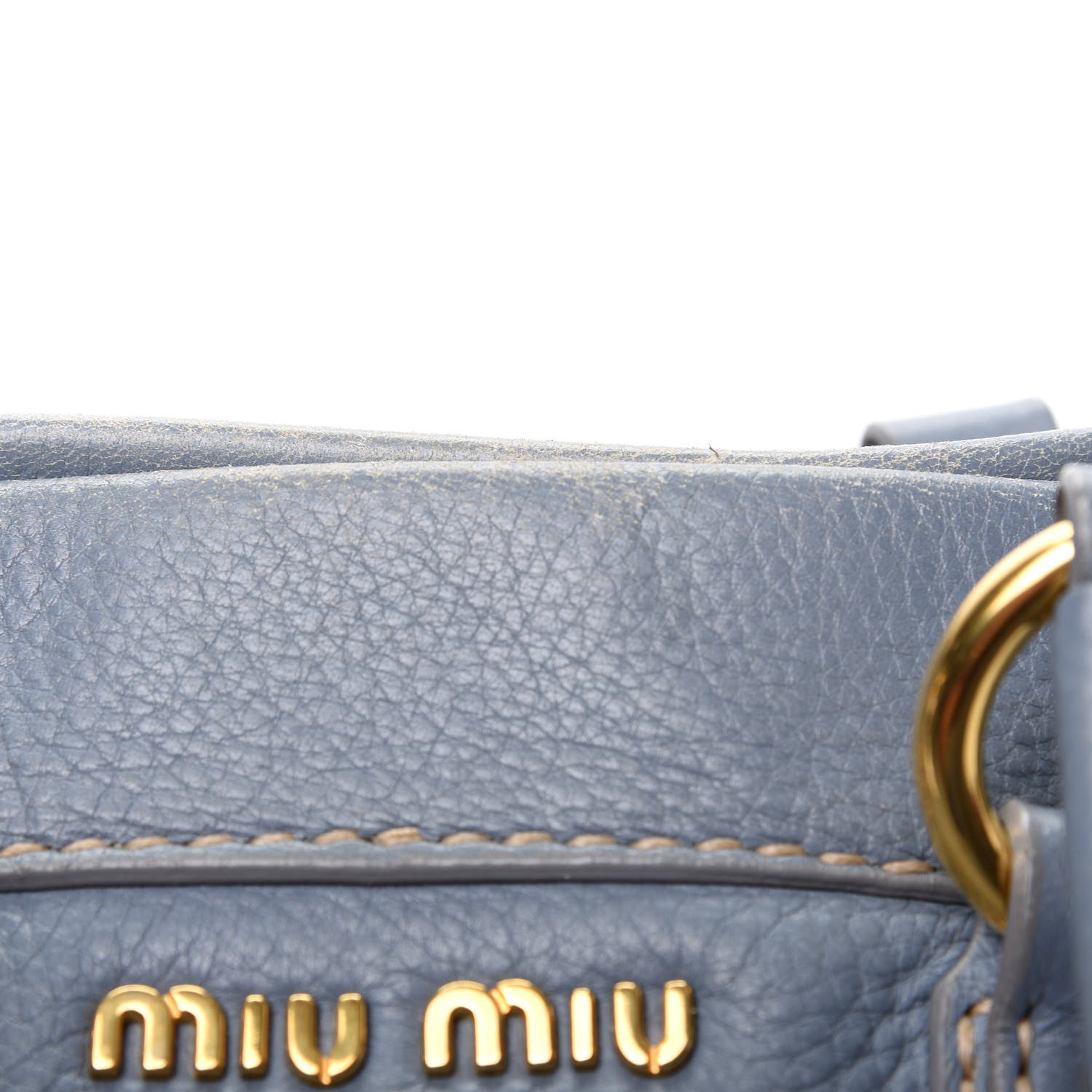 Miu Miu Vitello Daino Top Handle Tote 15 of 15
