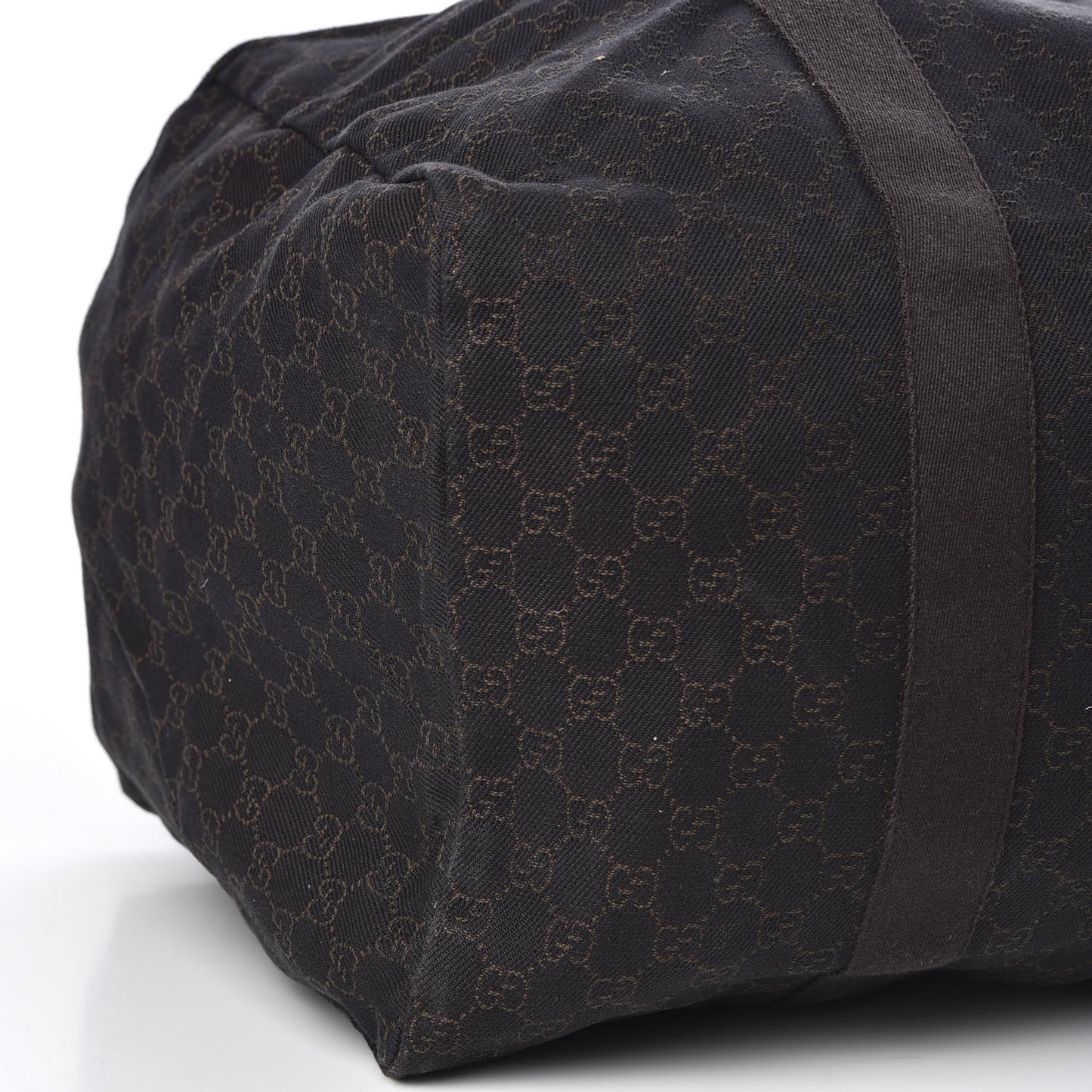 Denim Monogram Large Collapsible Carry On Duffle Bag Brown