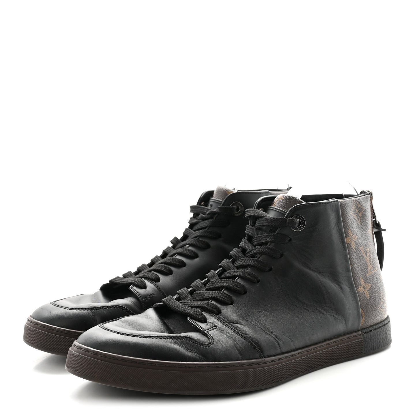 Calfskin Monogram Line-Up Sneaker Boot 6 Black