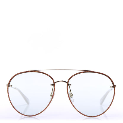 Gucci Glitter Aviator Sunglasses GG0351S Red 2 of 9