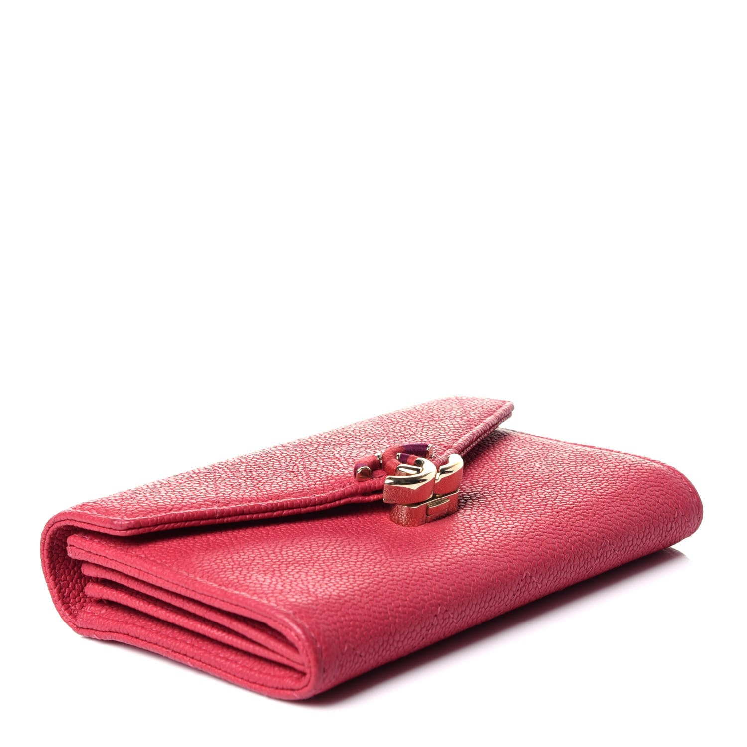 Chanel Caviar Quilted Medium CC Box Flap Wallet Pink 4 of 12