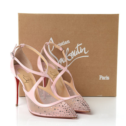 Christian Louboutin Rete Twistissima Strass100 Pumps 37.5 Vintage Rose 8 of 8