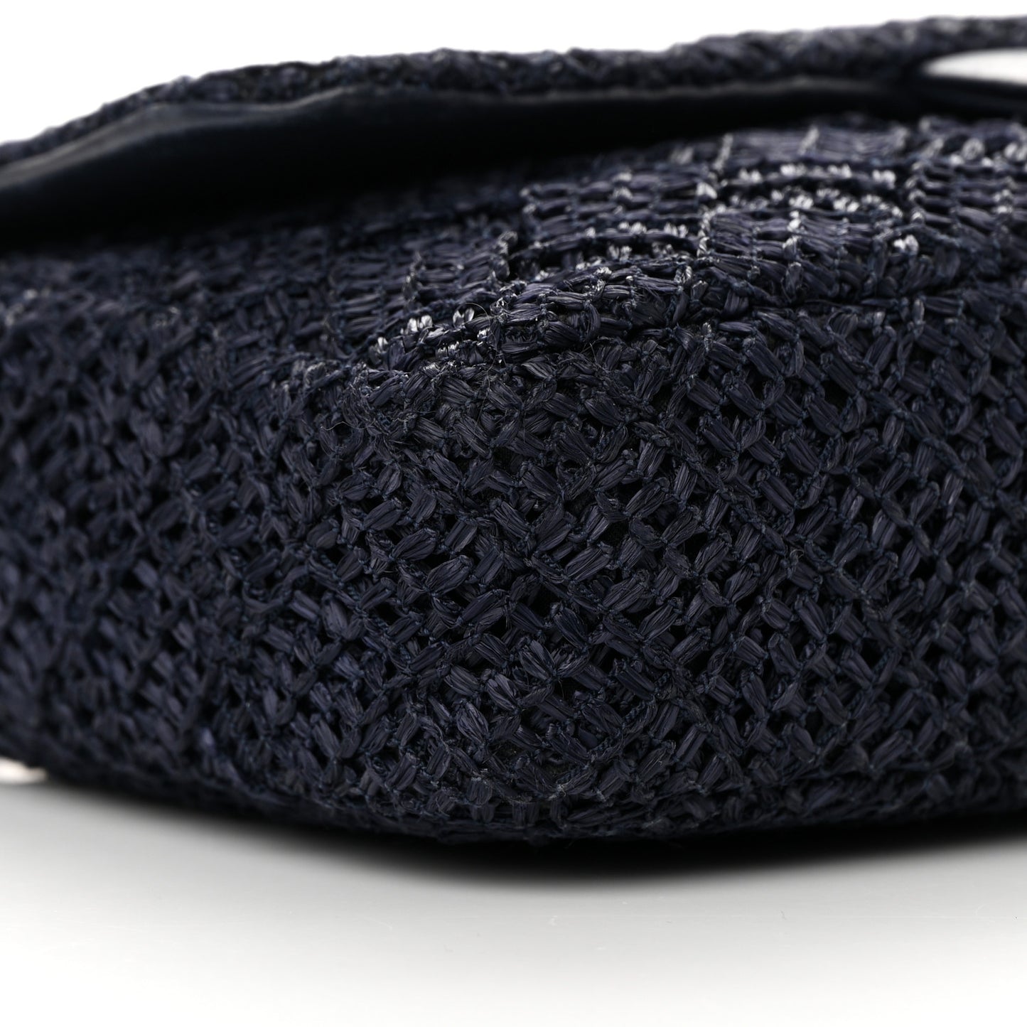 Woven Nylon Medium Single Flap Blue