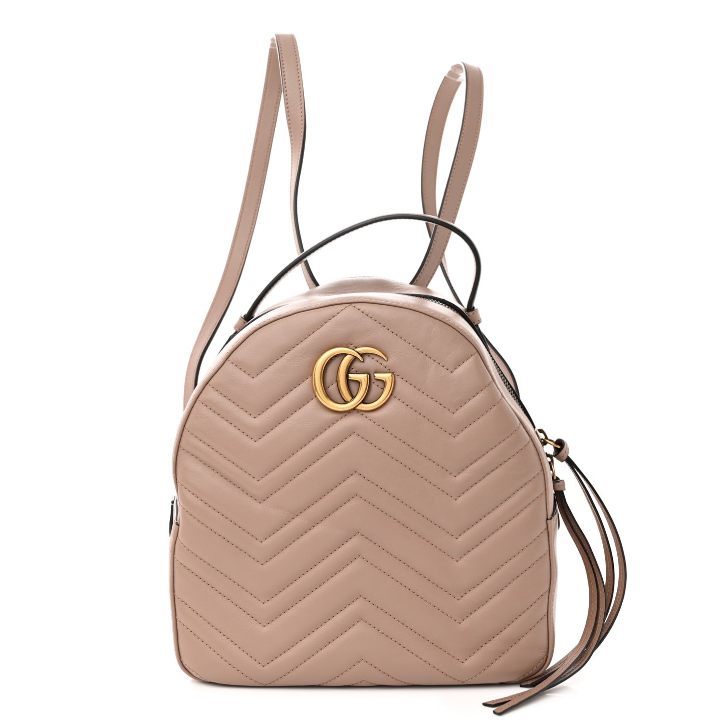 Calfskin Matelasse GG Marmont Dome Backpack Porcelain Rose