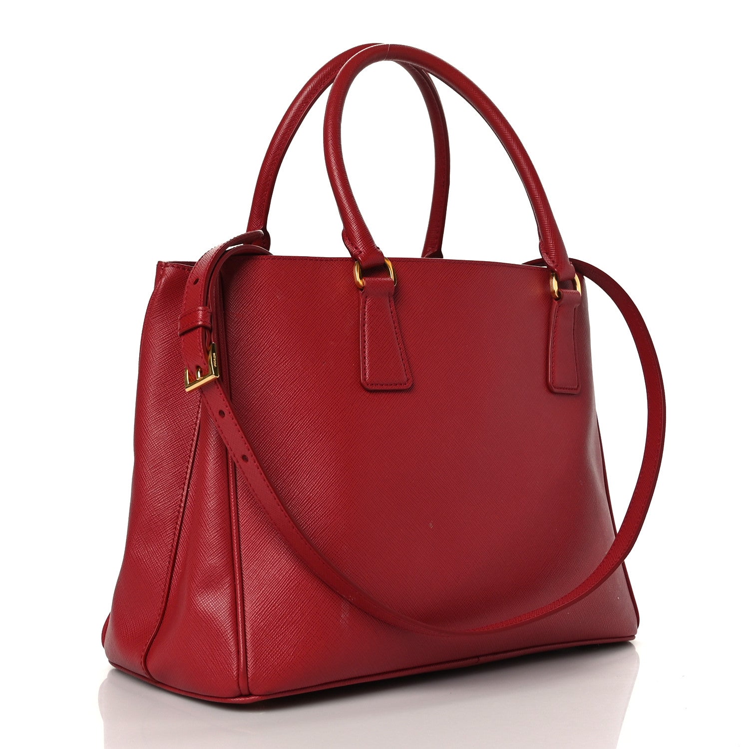 Prada Saffiano Medium Galleria Double Zip Tote Fuoco 3 of 13