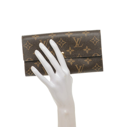 Louis Vuitton Monogram Fleuri Sarah Wallet Violet 2 of 6