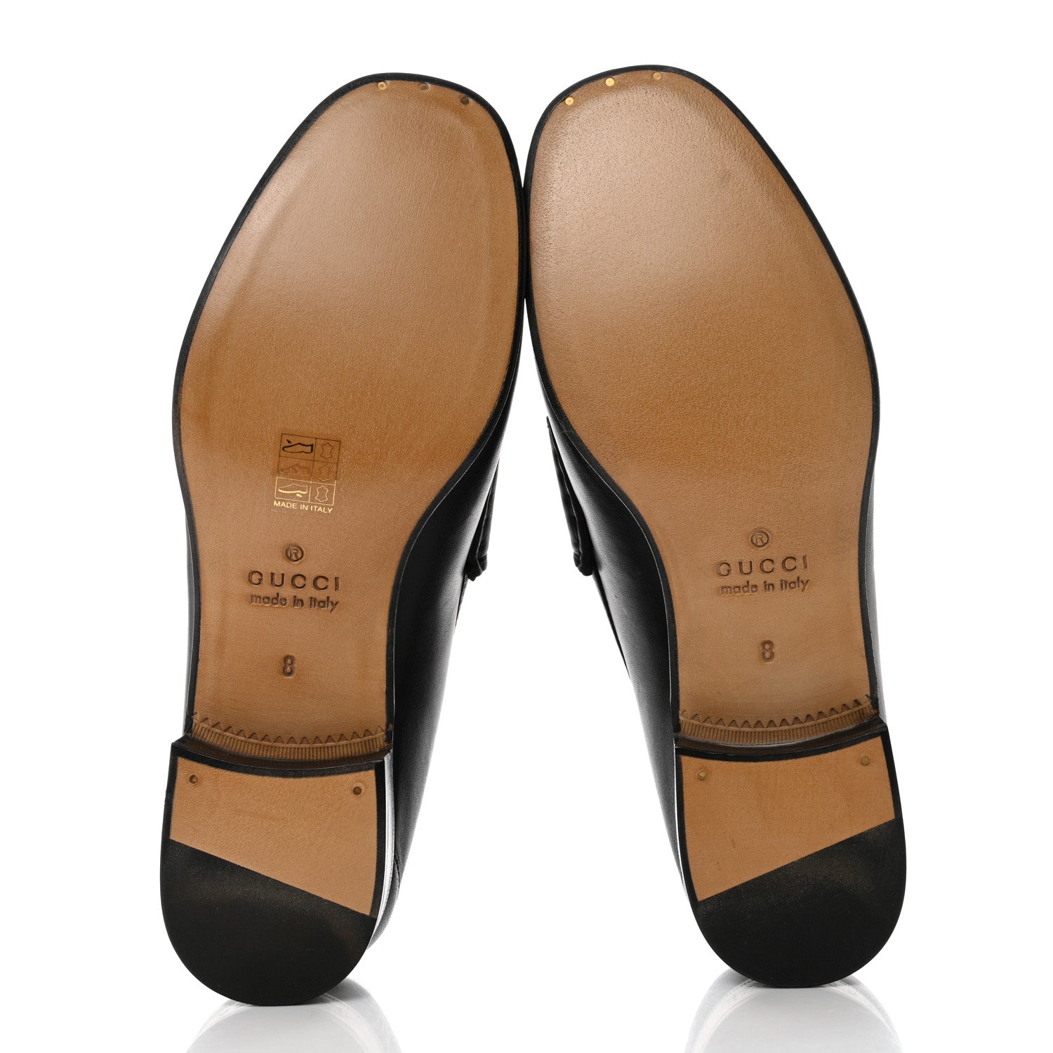 Gucci Agnello Plonge Granada Kid Mens Zumi Loafers 8 Black 5 of 9