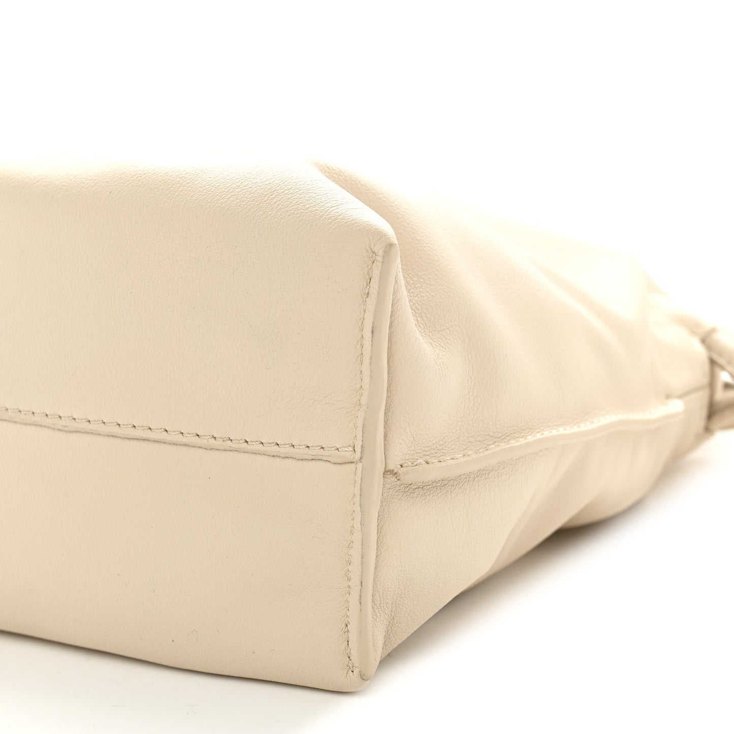 Nappa Flamenco Knot Clutch Angora