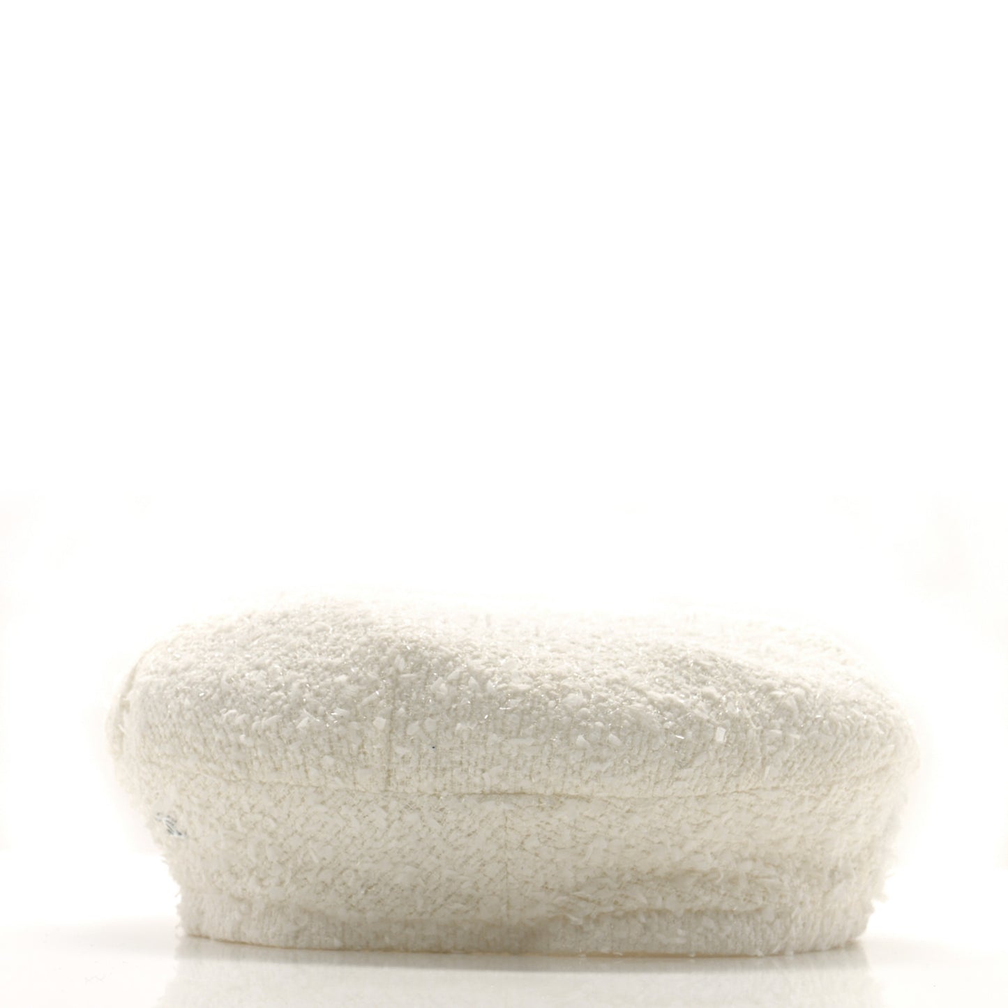 Metallic Tweed CC Beret M Ivory