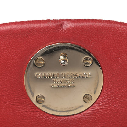 Versace Barocco Quilted Nappa Altea Vanitas Satchel Red 21 of 22