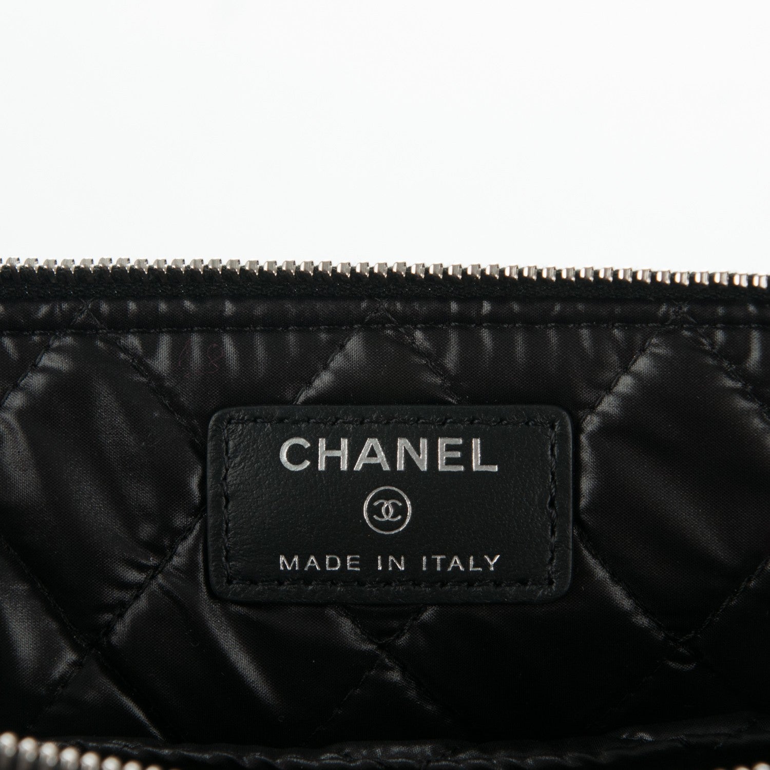 Chanel Metallic Calfskin Keyboard Pouch Black 5 of 6