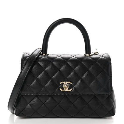 Chanel Caviar Quilted Mini Coco Handle Flap Black 1 of 9