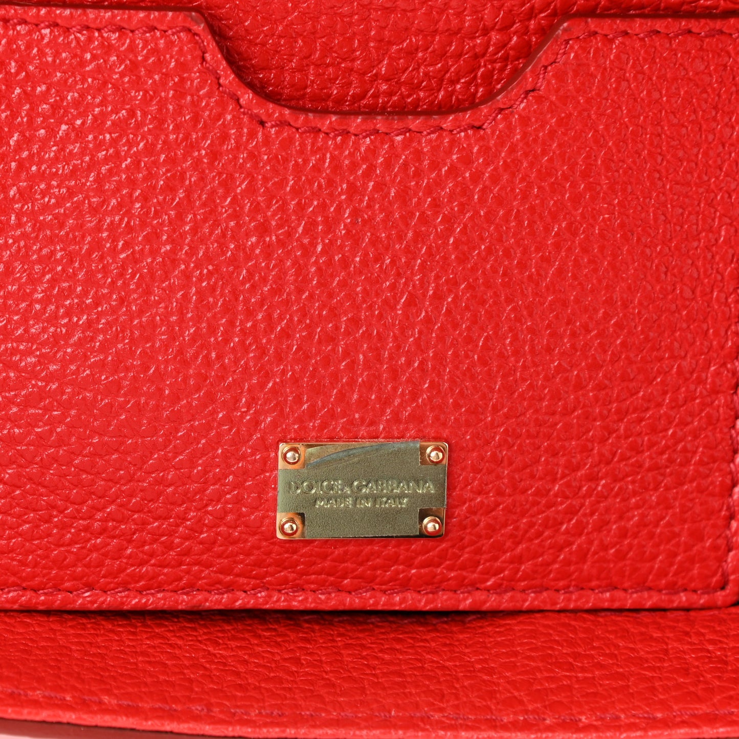 Calfskin Embellished Medium Miss Sicily Satchel Red