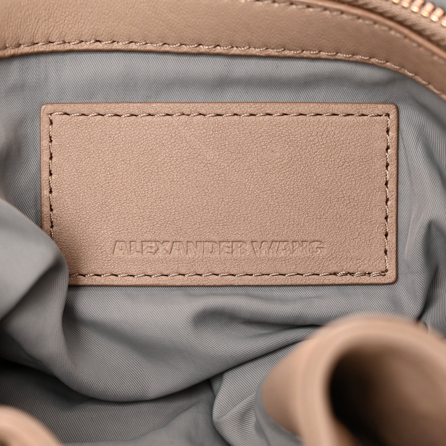 Lambskin Mini Marti Backpack Latte Rose Gold Hardware