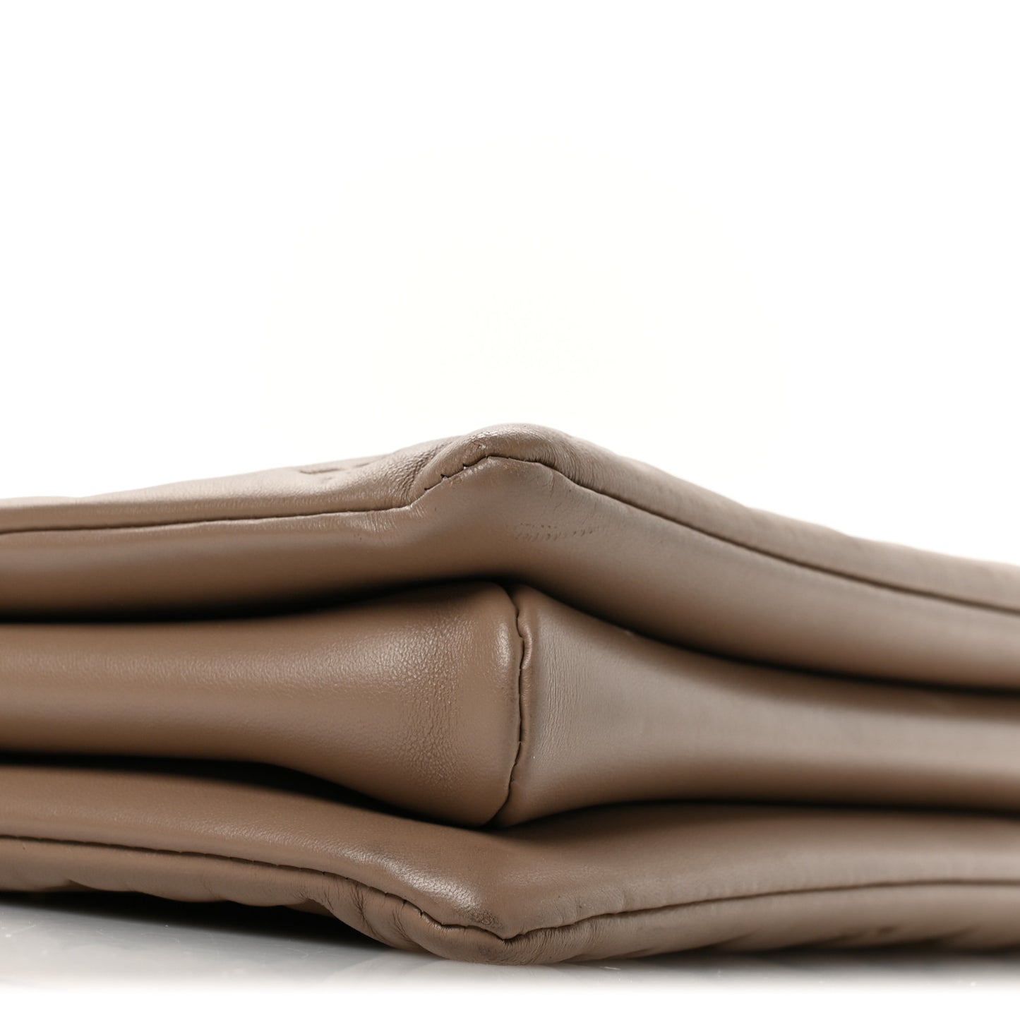 Lambskin Embossed Monogram Coussin MM Taupe