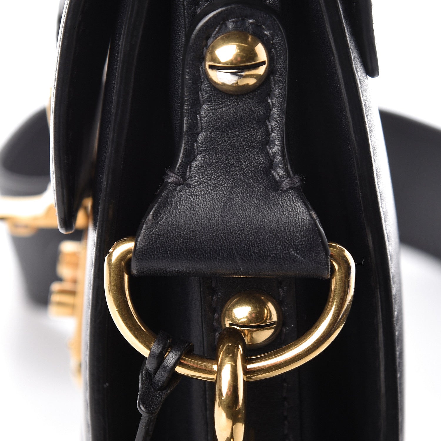 Christian Dior Calfskin Studded Square Dioraddict Flap Black 23 of 25
