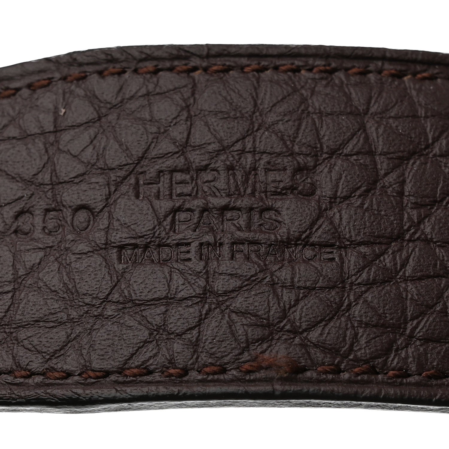 Hermes Box Togo Reversible 32mm H Belt Black Chocolate 9 of 12