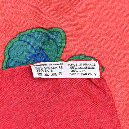 Hermes Cashmere Silk Anemones Shawl 140 4 of 4