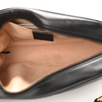 Gucci Calfskin Matelasse Small GG Marmont Chain Shoulder Bag Black 5 of 11