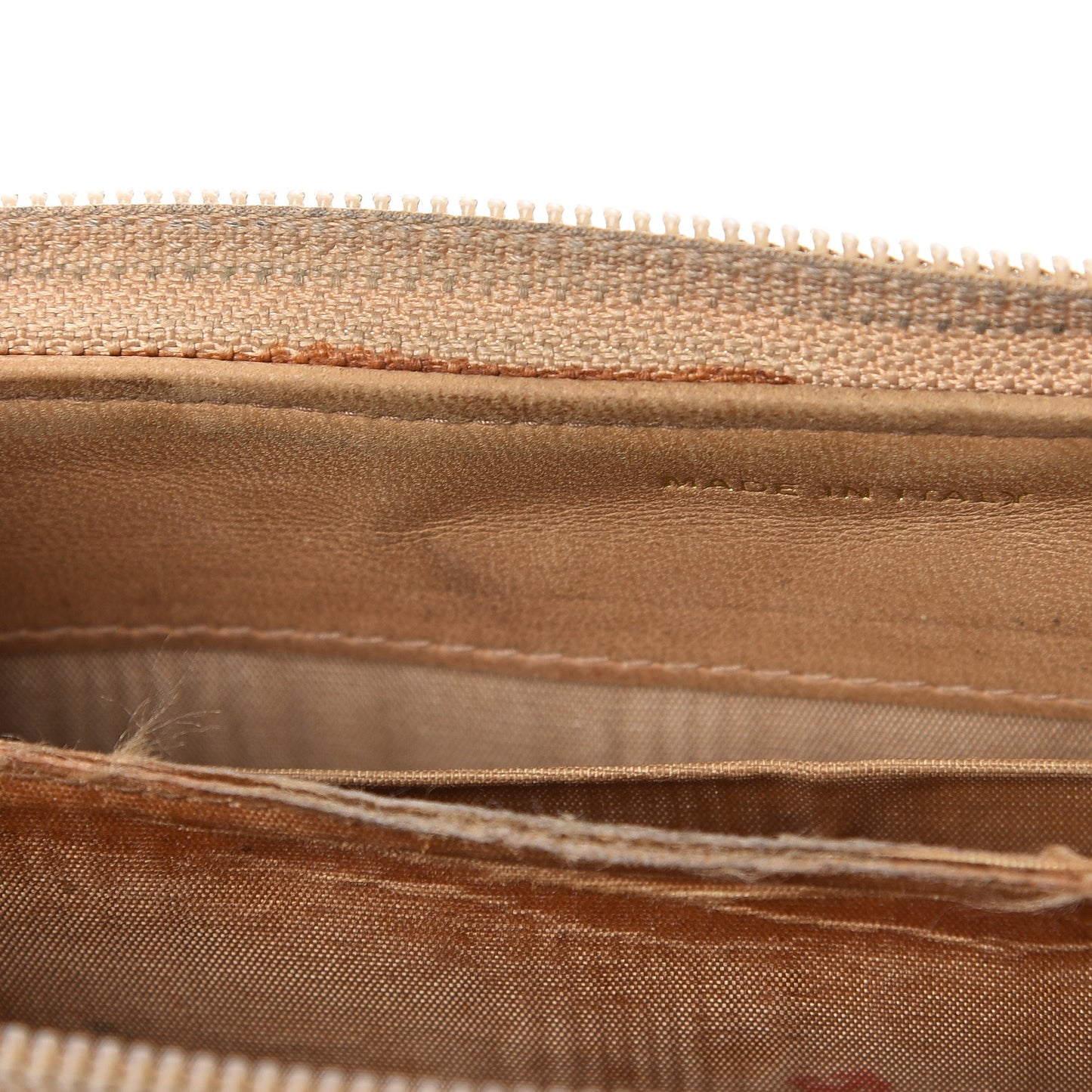 Caviar Large Timeless CC Zip Around Wallet Beige