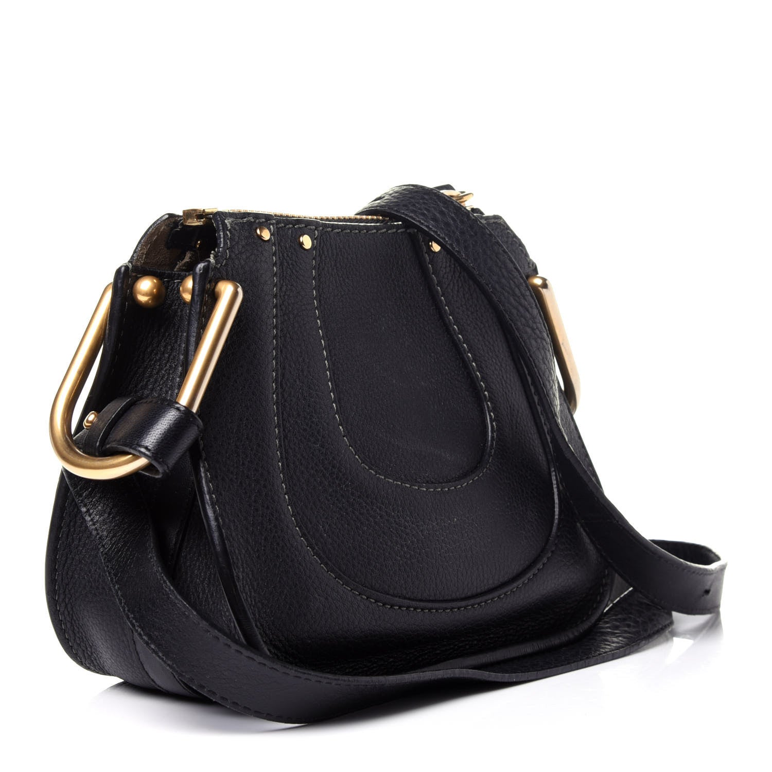 Chloe Grained Calfskin Nano Hayley Hobo Black 3 of 10