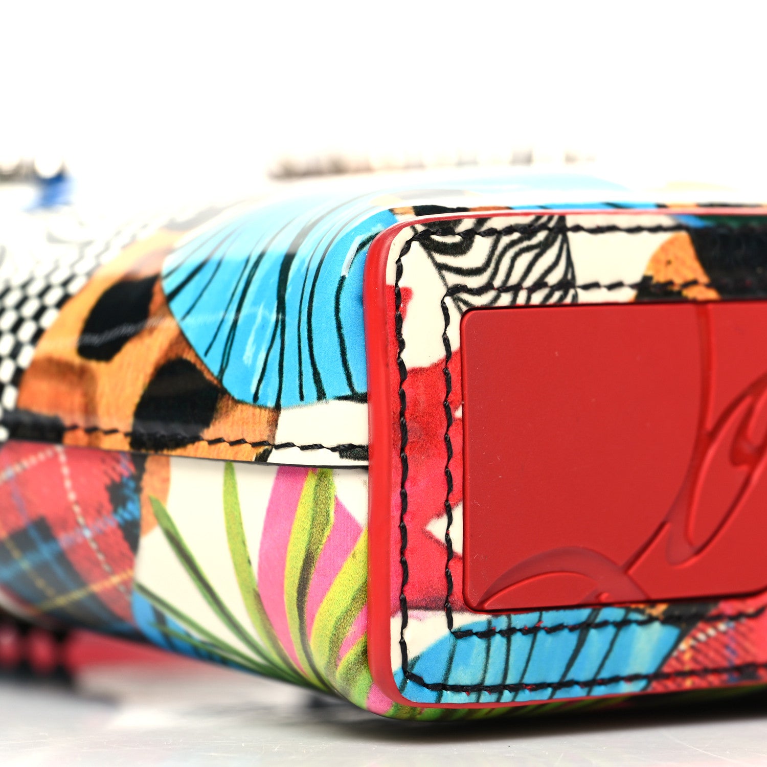 Christian Louboutin Patent Mini North South Cabata Tote Multicolor 8 of 9
