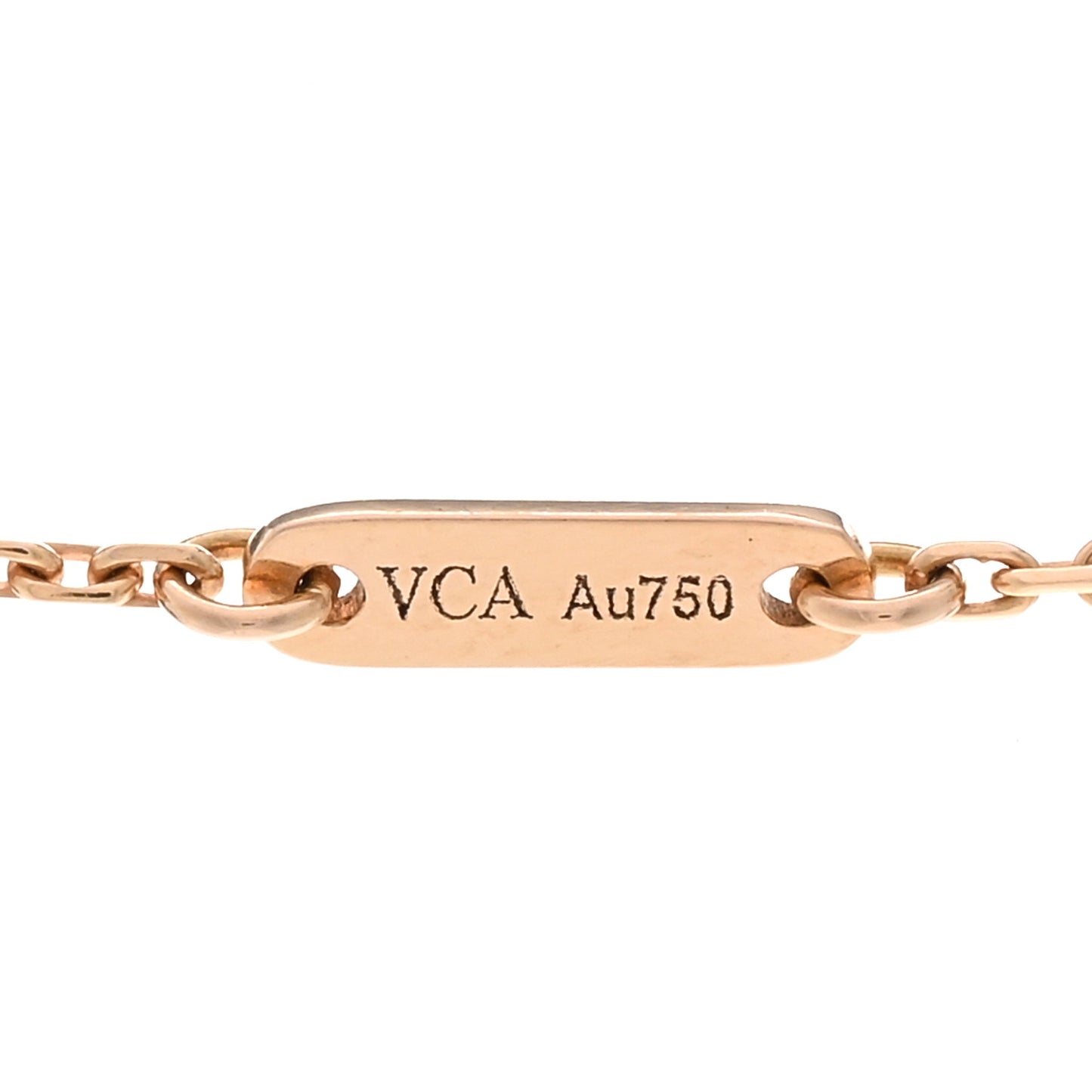 18K Rose Gold Carnelian Sweet Alhambra Pendant Necklace