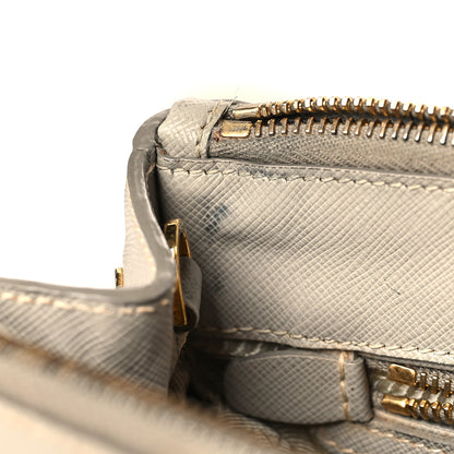 Prada Saffiano Small Galleria Double Zip Tote Pomice 10 of 12