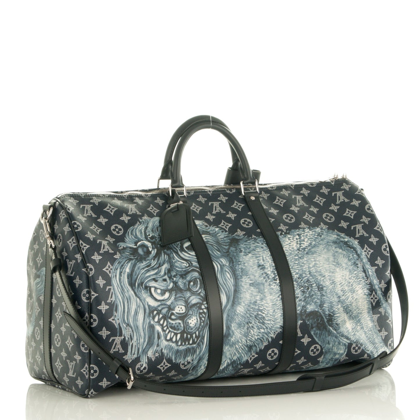 Savane Monogram Lion Chapman Keepall Bandouliere 55 Encre