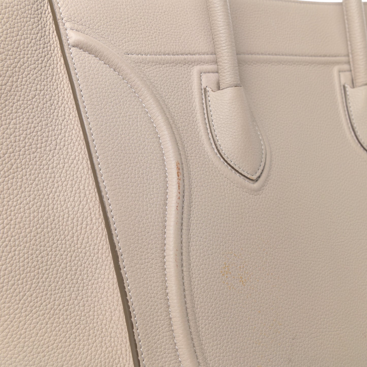 Grained Calfskin Medium Phantom Luggage Grey