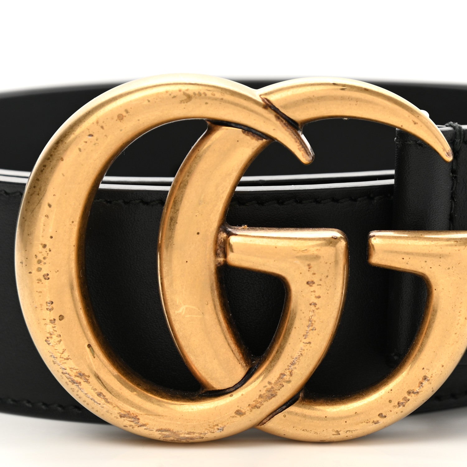 Gucci Calfskin Double G 40mm Belt 80 32 Black 9 of 10
