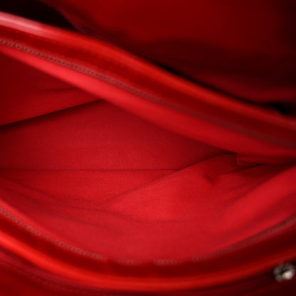 Chanel Patent Quilted Large Just Mademoiselle Bowling Bag Red 6 of 11
