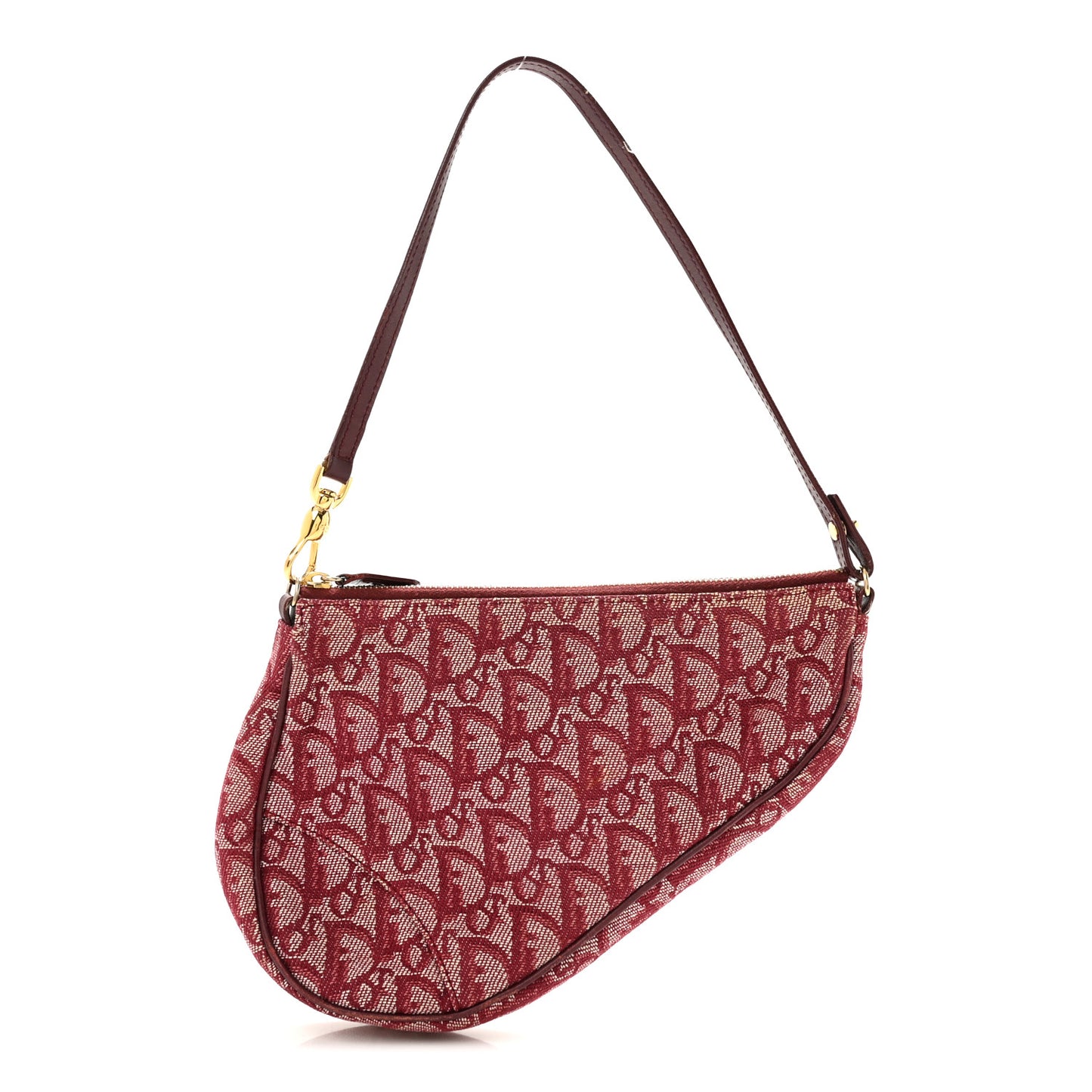 Monogram Mini Saddle Pochette Burgundy