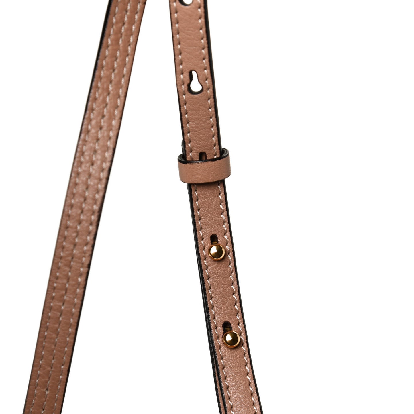 Calfskin Suede Small Nile Bracelet Bag Biscotti Beige