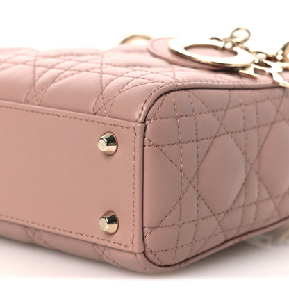 Christian Dior Lambskin Cannage Mini Lady Dior Blush 10 of 11
