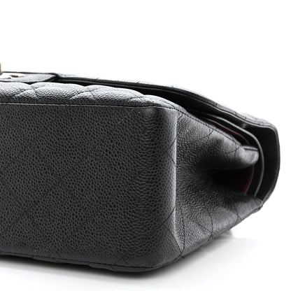 Chanel Caviar Quilted Jumbo Double Flap Black 10 of 12