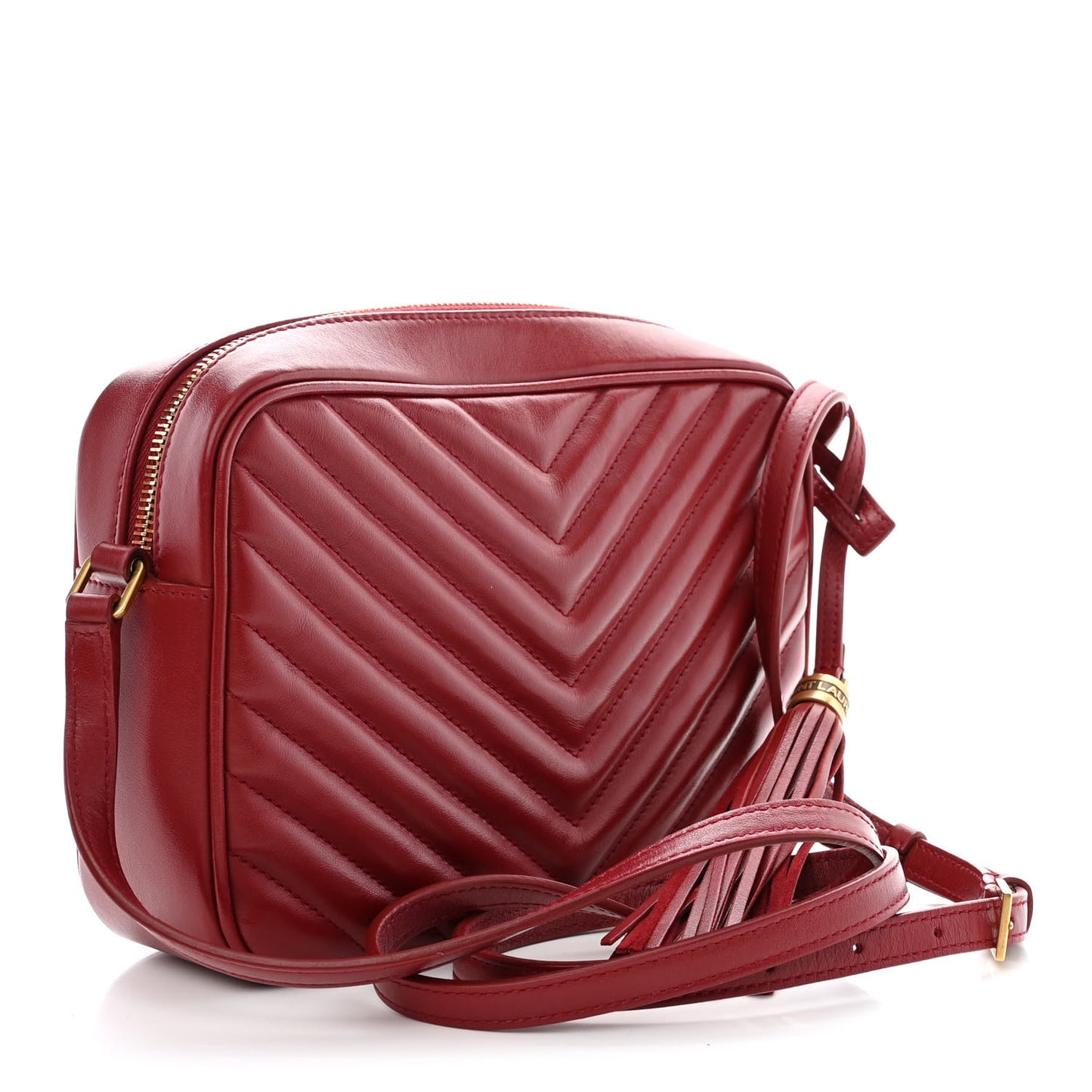 Calfskin Matelasse Monogram Lou Camera Bag Rouge Eros