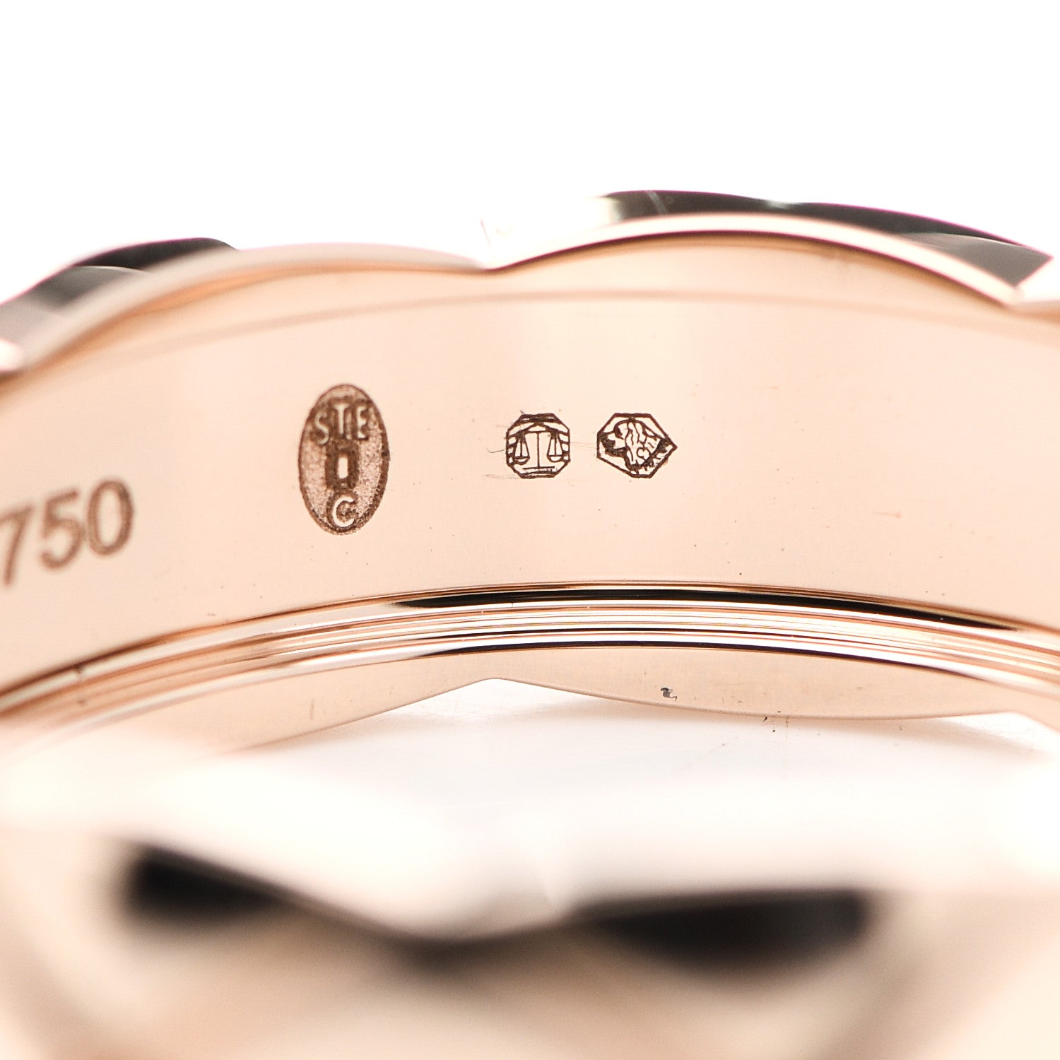 Chanel 18K Beige Gold Small Coco Crush Ring 59 8.75 6 of 7