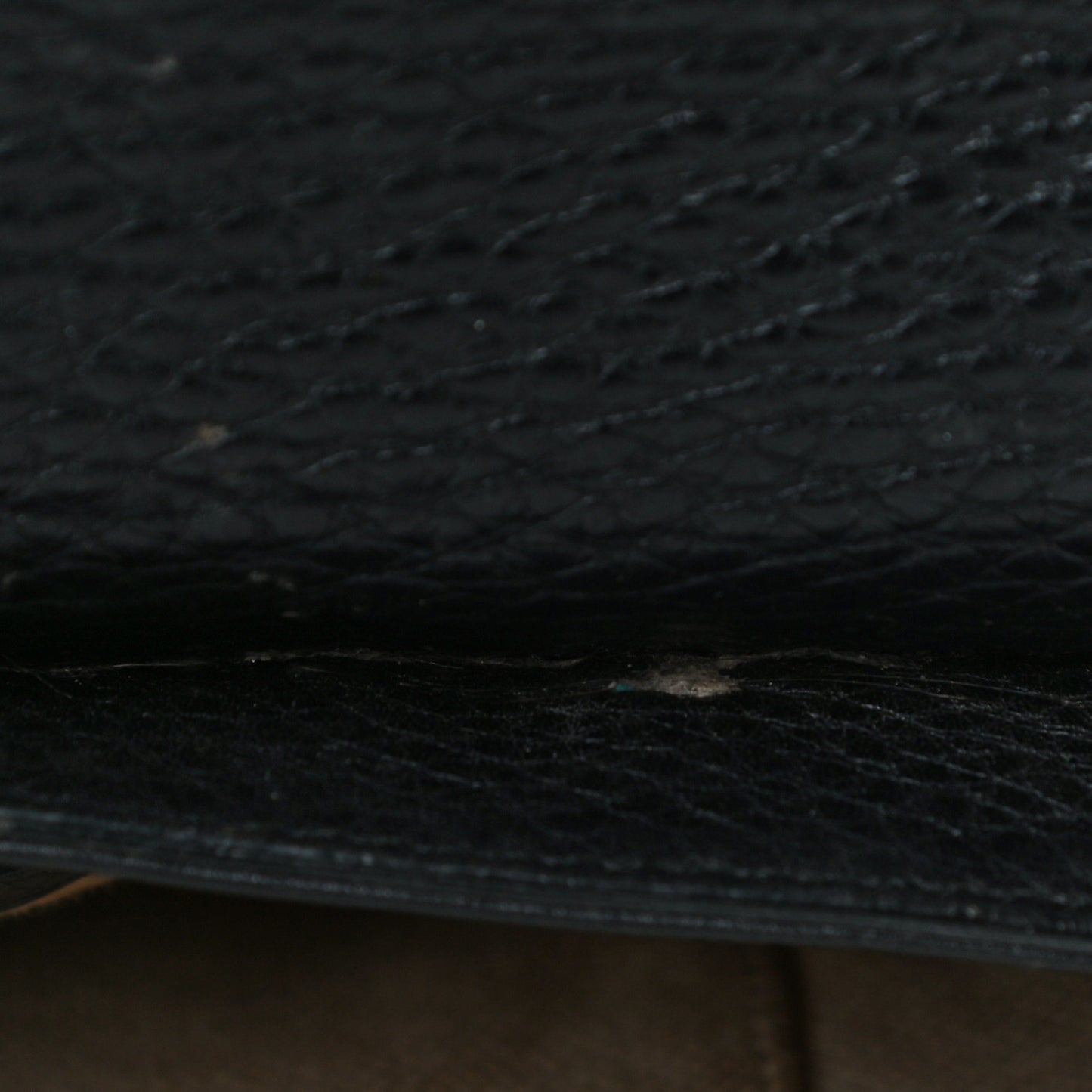 Pebbled Calfskin Medium Soho Flap Crossbody Black