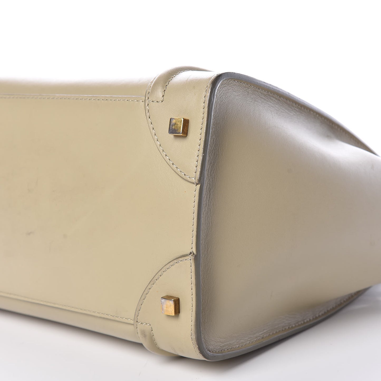 Smooth Calfskin Mini Luggage Light Grey