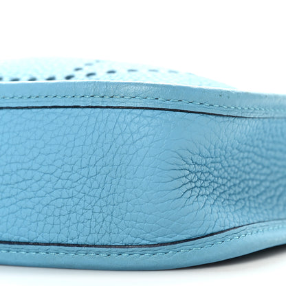 Hermes Taurillon Clemence Amazone Evelyne TPM Bleu du Nord Vert Verone 10 of 11