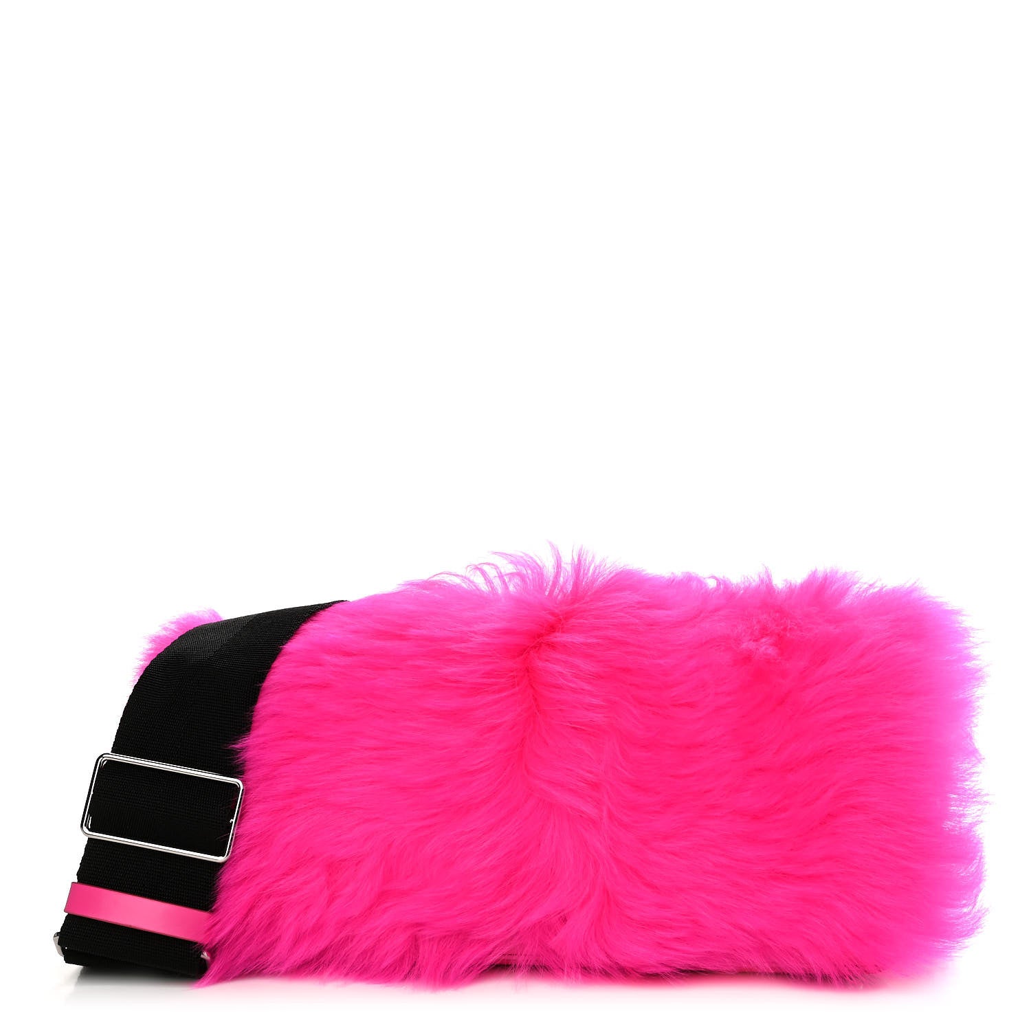 3.1 Phillip Lim Shearling Calfskin Ray Baguette Crossbody Neon Pink 1 of 10