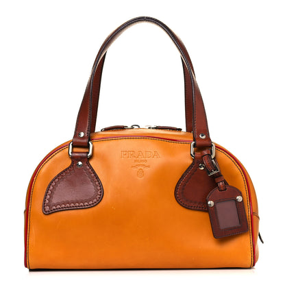 Prada Vitello Bowler Orange 1 of 19
