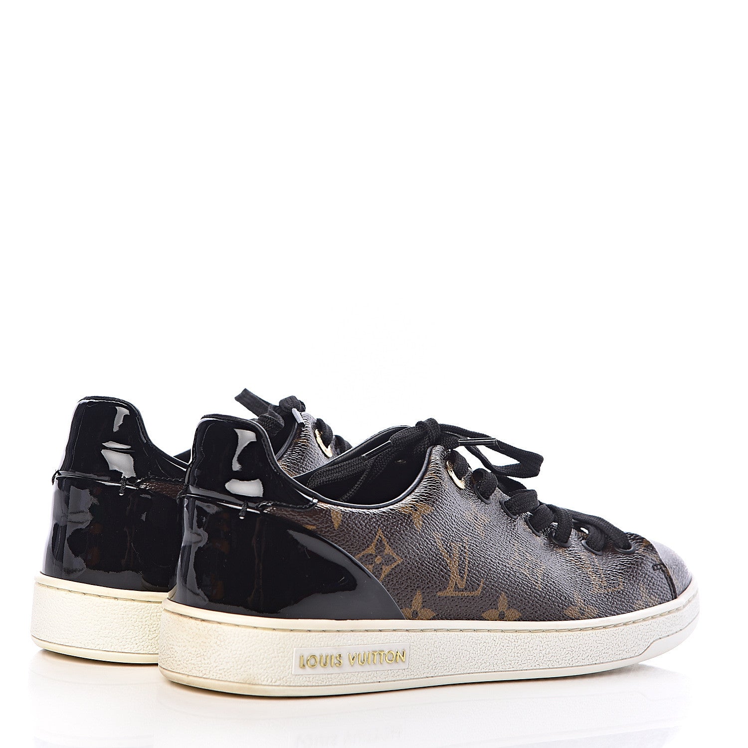 Louis Vuitton Patent Monogram Frontrow Sneakers 38 4 of 11