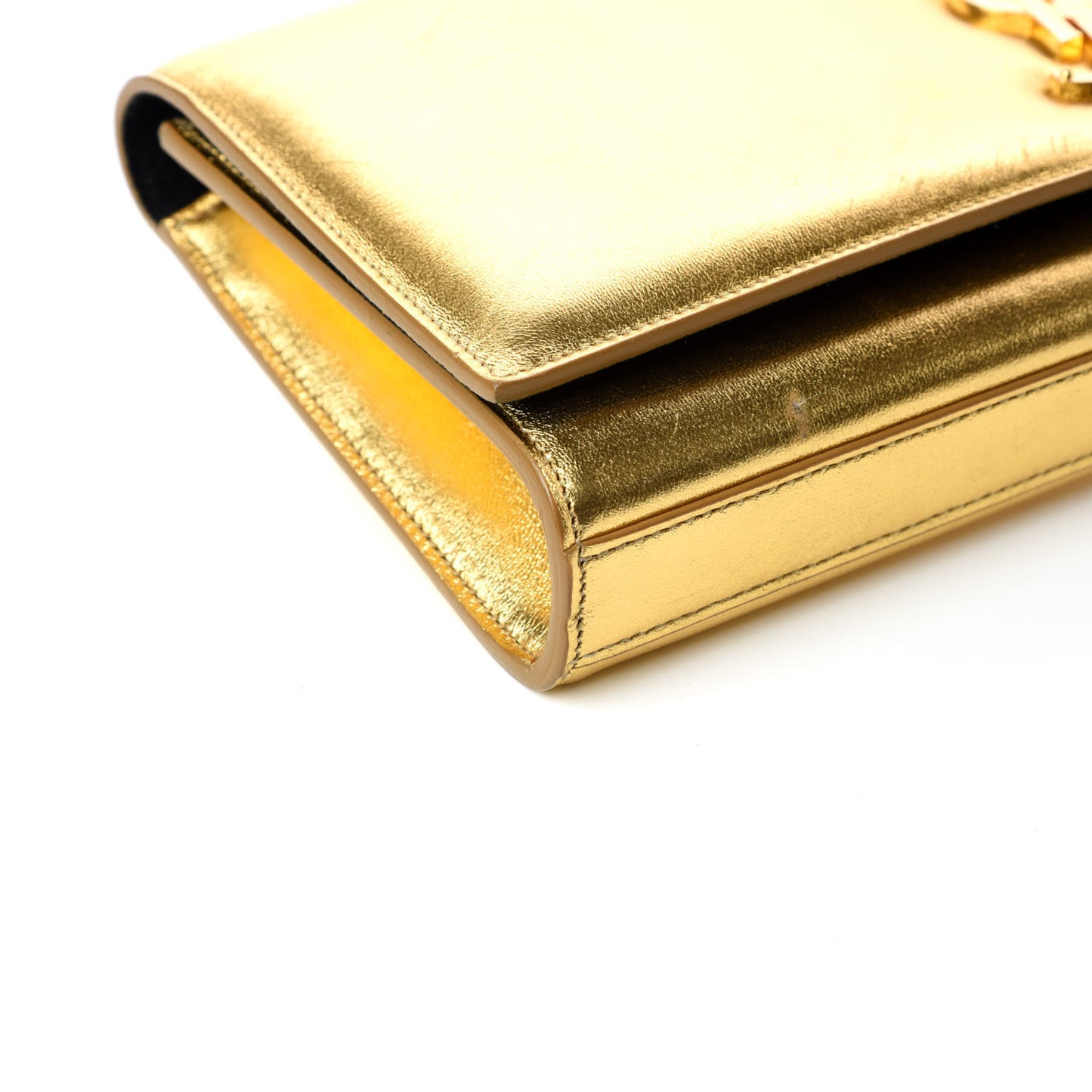 Metallic Calfskin Monogram Cassandre Clutch Ciad