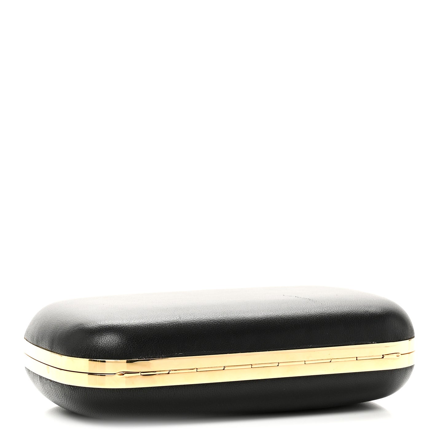 Nappa Skull Knuckle Duster Box Clutch Black