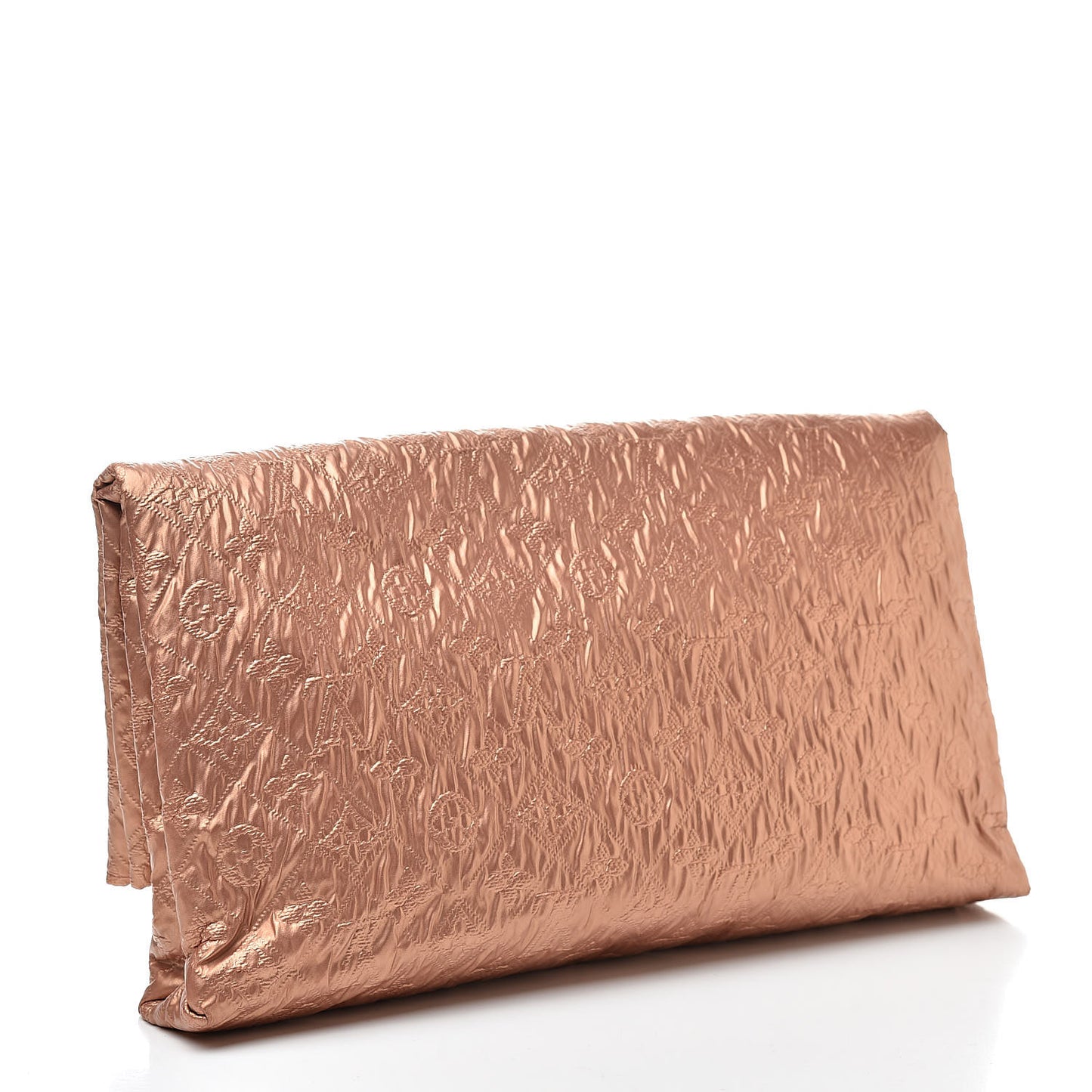 Jacquard Quilted Monogram Limelight Clutch GM Rose Gold