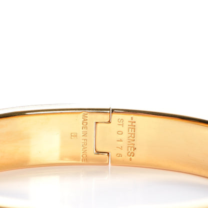 Hermes Enamel Narrow Clic Clac H Bracelet PM Black 4 of 5